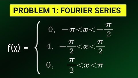 Fourier Series - Problem 1