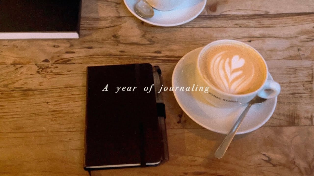 (중간광고X) A Year of Journaling, 카페에서 글쓰는 시간 ✍🏻 cafe asmr ☕️