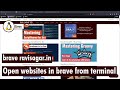 Open websites in brave from terminal