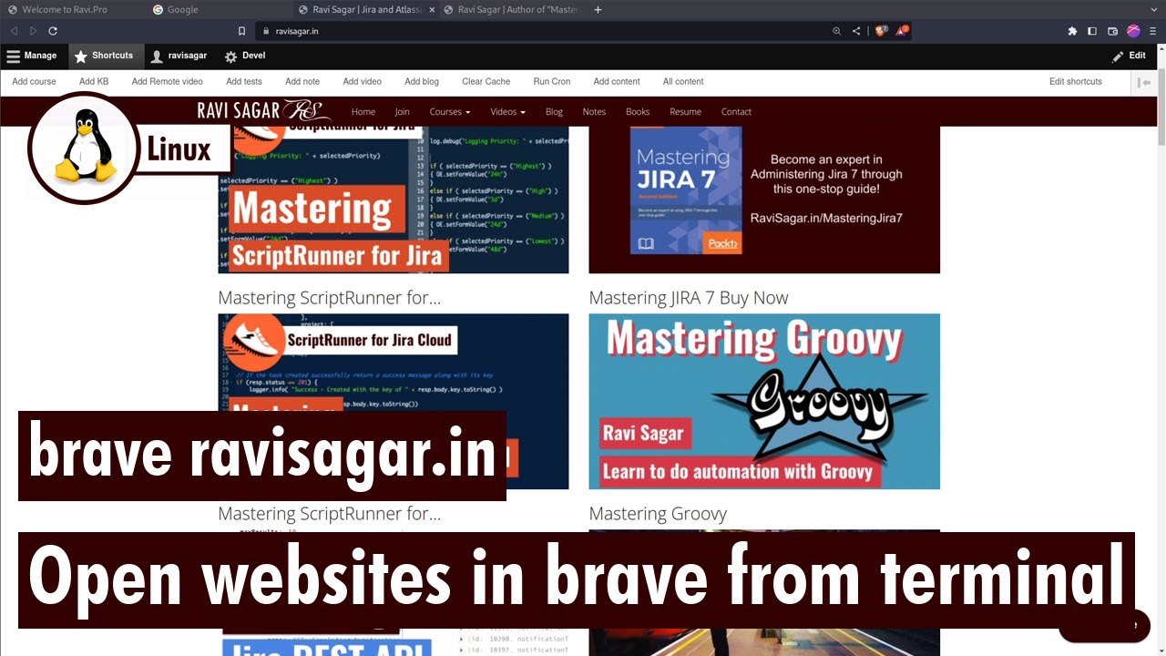 Brave Open Open websites in brave from terminal - YouTube