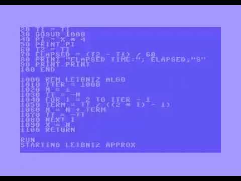 Leibniz in Java and the Commodore 64: An exercise in optimization
