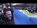 "Putin criminal!" - Protest la Ambasada Rusiei. Românii sar în apărarea vecinilor din Ucraina.