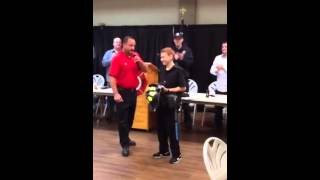 Young Hero Becomes Honorary IAFF Firefighter