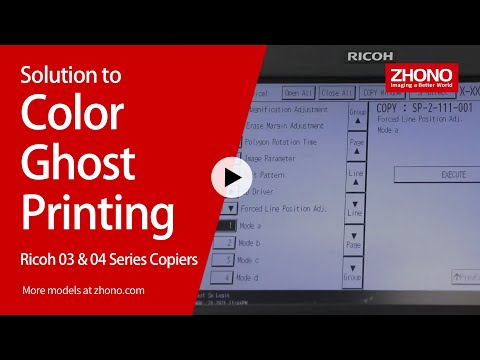 Solution 2 Resolve Color Ghost Printing on the Ricoh 03 & 04 Series Copiers