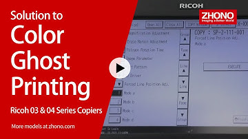 Solutions to Resolve Color Ghost Printing on the Ricoh 03 & 04 Series Copiers