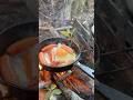 【キャンプ飯】森の朝食。ソーセージパン。#キャンプ#ソロキャンプ #shorts