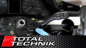 How to Remove Windscreen Wiper Stalk Switch - Audi A4 S4 RS4 - B6 B7 - 2001-2008 - TOTAL TECHNIK