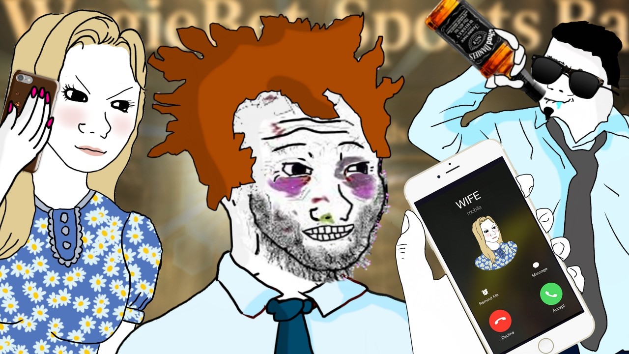 WOJAK DOOMER GETS AN IMPORTANT CALL FROM HIS WIFE