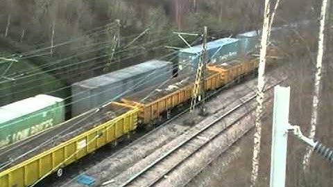 Stobart 92017 & EWS 66006 at Crewe
