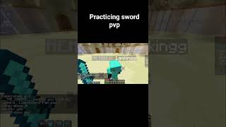 practicing sword pvp#minecraft #battle #gaming #short #pvp