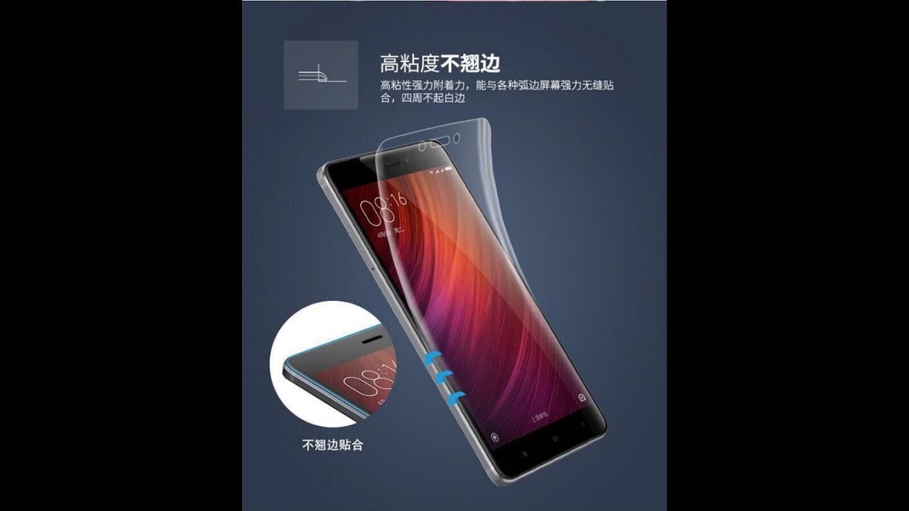 Гидрогель на Xiaomi c экраном 2,5 D (Hydrogel Fim Soft TPU)