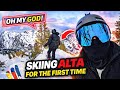 Skiing Alta for my first time