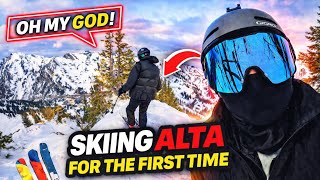 Skiing Alta for my first time 