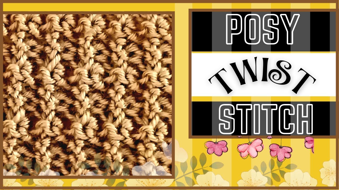 LOOM | Posy Twist Stitch | Не скручивается | Плоская панель