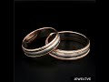 Milgrain edge platinum  rose gold couple rings jl pt 636a  jewelove