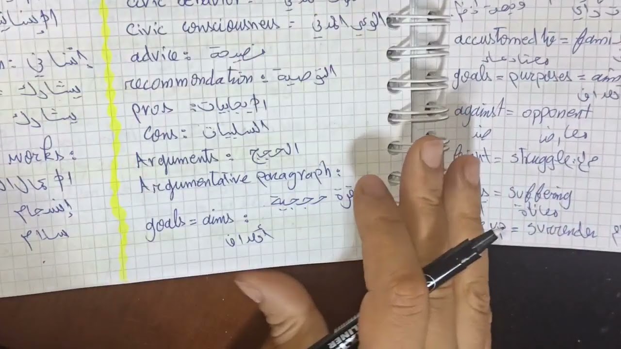 جديد 2023/ اهم مصطلحات الفصل الثالث في الانجليزية للرابعة متوسط