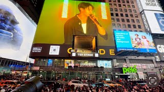 BTS Jungkook Does A Live Concert In Times Square New York For Fans