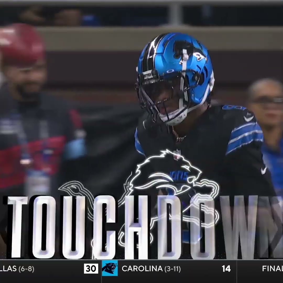 Jameson Williams catches for a 3-yard Touchdown vs. Buffalo Bills