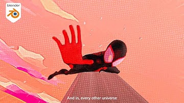 Spider Man - Across The Spider Verse Style Blender Animation
