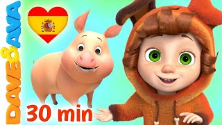 🤗 La Canción de los Animales de la Granja y Más Canciones Infantiles | Dave and Ava en Español 🤗 by Dave and Ava - Canciones Infantiles 32,115 views 2 months ago 30 minutes