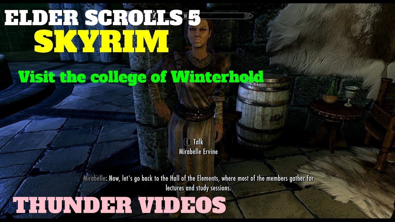 visit winterhold college quest bug