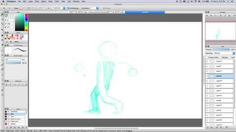 animating a walk cycle in firealpaca {speedpaint}