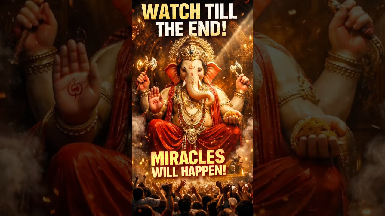 Watch till the end &mdash; Bappa&rsquo;s darshan will give you peace today ✨