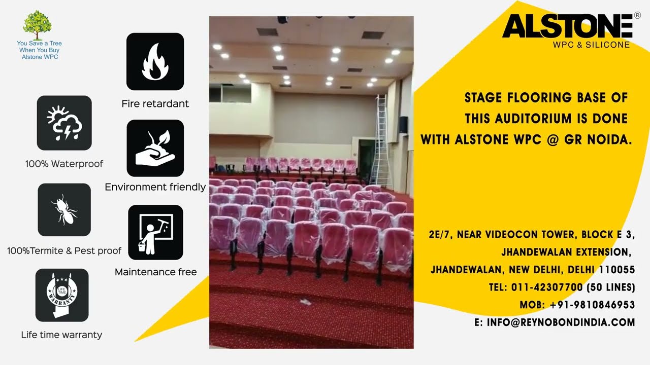 Alstone WPC Flooring at Greator Noida Auditorium