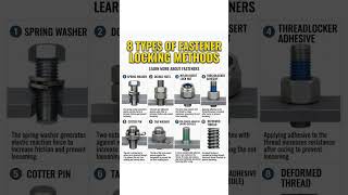 8 methods to prevent fasteners from loosening—do you know of any others? #Fastener #hardware