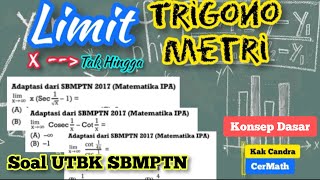 LIMIT TAK HINGGA TRIGONOMETRI cara SUBTITUSI full Konsep Dasar (Pembahasan soal UTBK/SBMPTN)