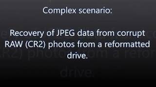 Background on the new deep-scan in JpegDigger. Recover JPEG from corrupted RAW on formatted drive. screenshot 1