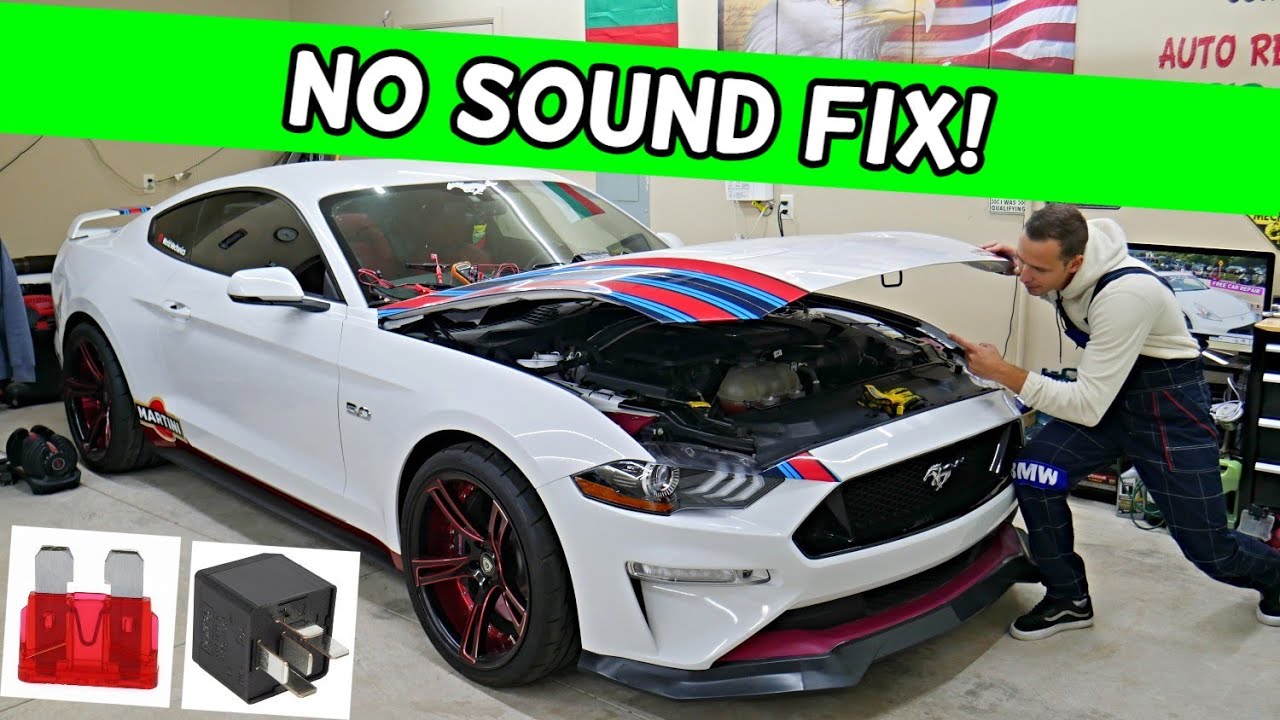 FORD MUSTANG NO SOUND FROM SPEAKER RADIO 2015 2016 2017 2018 2019 2020