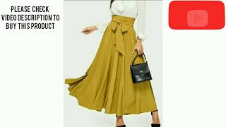Women's Crepe Solid Skirts | Check Description To Buy | Youtube Shopping screenshot 4