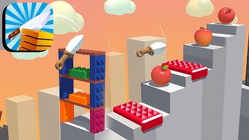 Slice It All Gameplay 🔪🍊🍈 All Levels 133-134