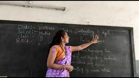 Date-7-10-2020 Class-3 Subject-Maths Block -6 subtracting 3-digits Practice questions