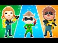 Dolly Family Pretend Play Superheroes | Kids Stories  | Cartoon | Dolly and Friends