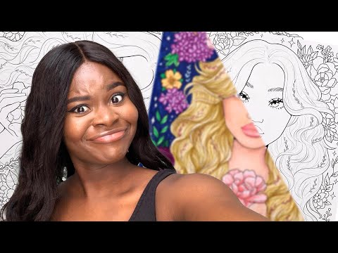 Professional Artist attempts a MASTERPIECE in a COLORING BOOK