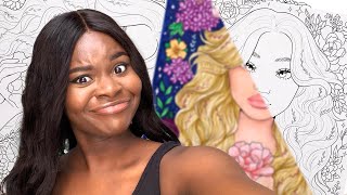 Professional Artist attempts a MASTERPIECE in a COLORING BOOK