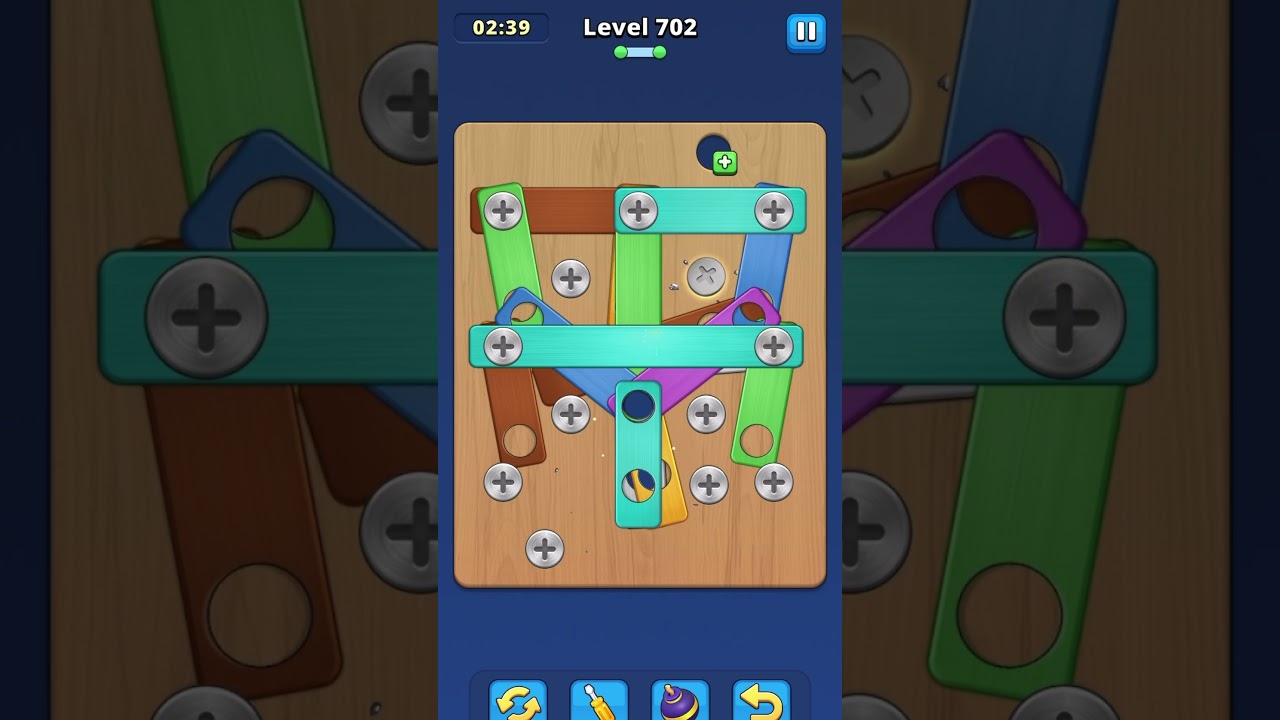 level 702 & 703 Take Off Bolts: screw puzzle, (updated 2025 Aug)