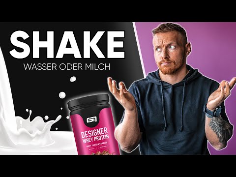 MILCH oder WASSER? Das ist der Unterschied beim PROTEINSHAKE!