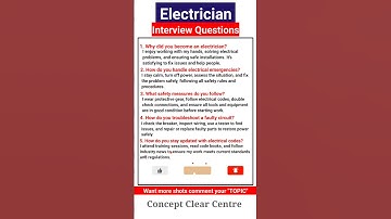 Electrician Job Interview Questions and Answers to ace your Dream Job