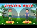 Opposite Words for Kids | Learn Opposites in English for Toddlers ⬆️⬇️
