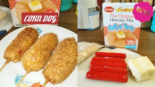 HOW TO MAKE CORN DOG WITH PANCAKE MIX | EASY TO COOK