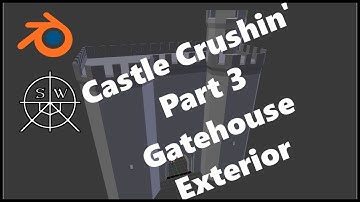 Castle Crushin Part 3 | Gatehouse | Blender Speed Modeling | Seven Wildz