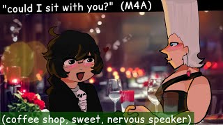 [M4A] Meeting a shy stranger at a coffee shop (shy speaker, practicing compliments, chat/ramble) screenshot 4
