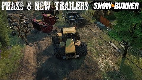 Phase 8 All 3 New Trailer Types For Farming Snowrunner New Update/DLC Season 8 Grand Harvest