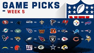NFL Week 5 Game Picks!
