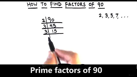 How to find factors of 90 by prime factorization / Factors of 90 / Prime Factors of 90