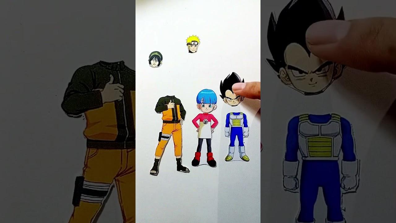 Naruto😒🧡 Bulma 🥰💝 Vegeta 💔😫 Wrong Head Challenge 💥🤯 