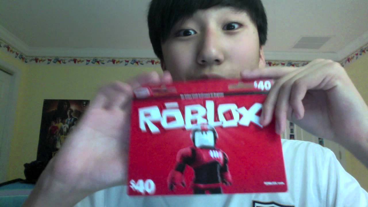 I Just Got A 40 Roblox Gamecard Youtube